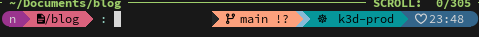 n > ~/blog > (empty command) > (git) main ?! > (kubernetes) k3d-prod > 23:48